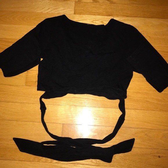 Garage crop top with tie-up waist - Picture 2 of 2